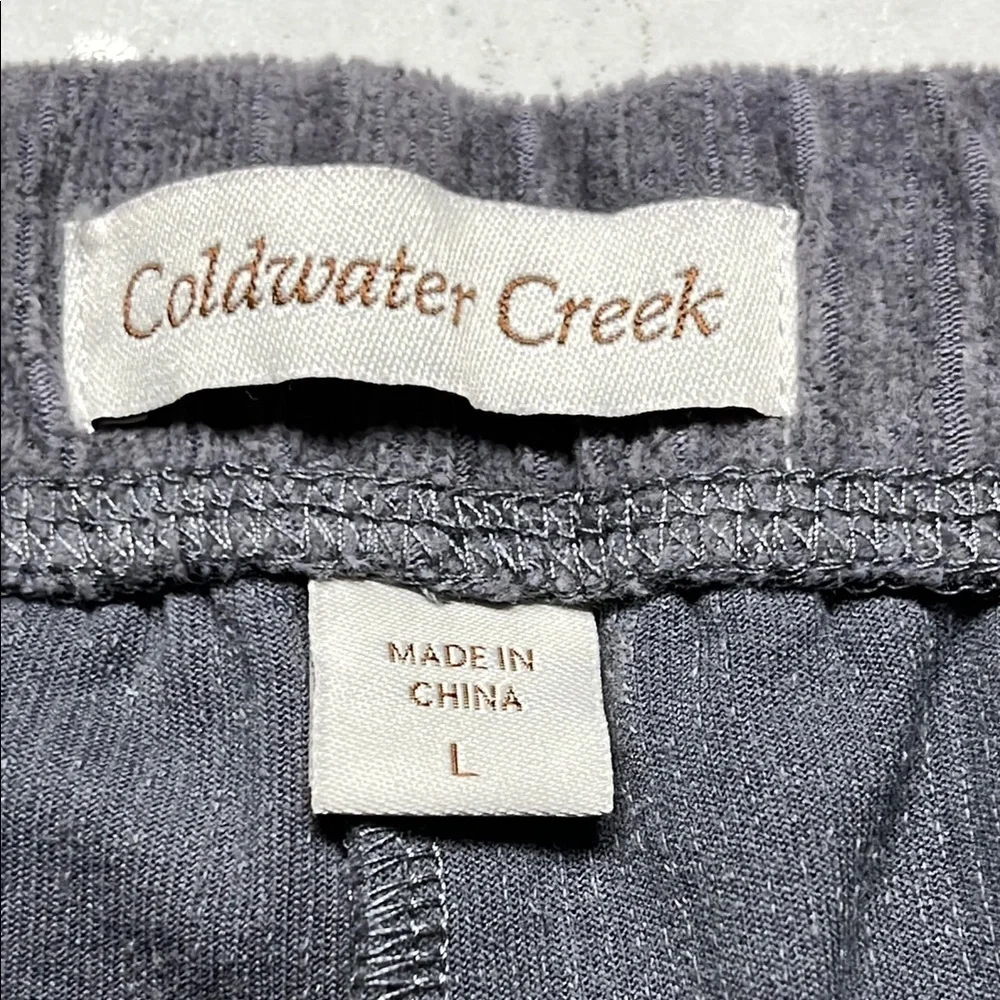Coldwater Creek Gray Faux Suede Leggings Women’s Size Large Pull On Stretch
